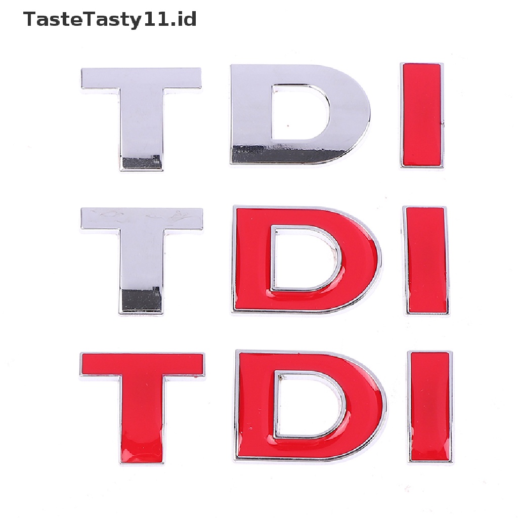 Tastetasty Stiker Emblem Huruf T-I Diy Untuk Mobil