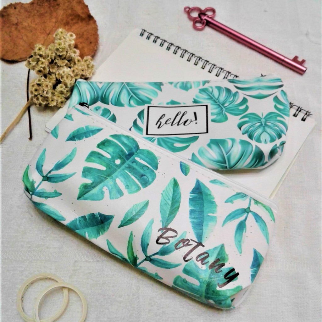 

Tempat Pensil Motif Daun / Case Pensil Cute