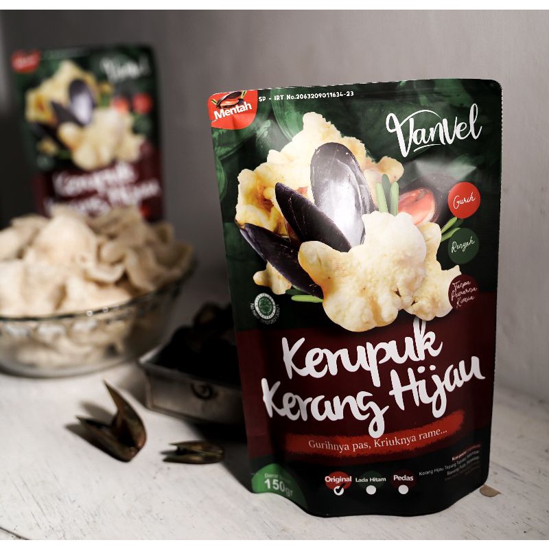Kerupuk Kerang Hijau Mentah 150gr