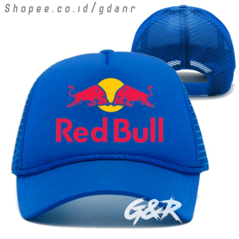 Topi Redbull Trucker/Jaring - Topi Pria Logo Redbull