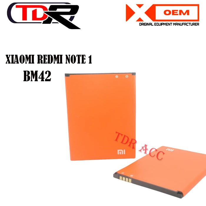 BATRE - BATRAI - BATERAI XIAOMI BM42 - REDMI NOTE 1 - FULL CELL