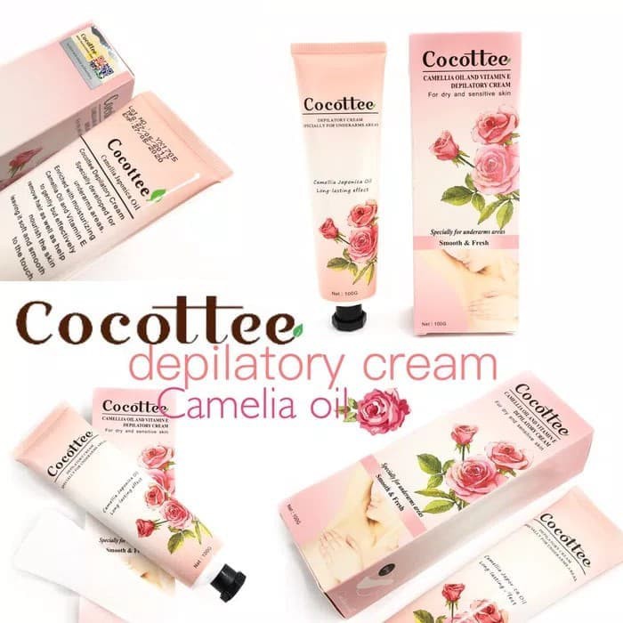COCOTTEE - CAMELIA OIL - DEPILATORY CREAM PERONTOK RAMBUT KETIAK