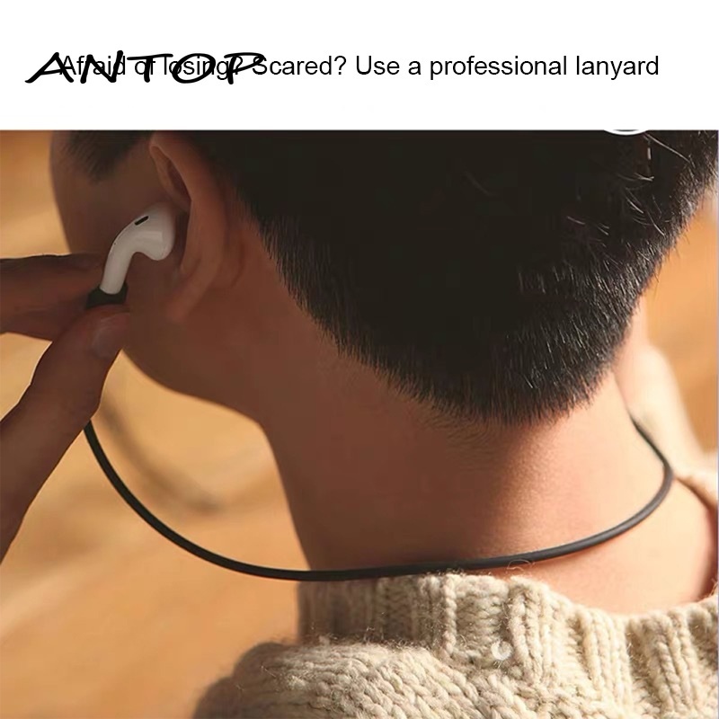 Anti-Lost Soft Rubber Lanyard Olahraga Luar Ruangan Earphone Lanyard Aksesoris Mode ANTOP