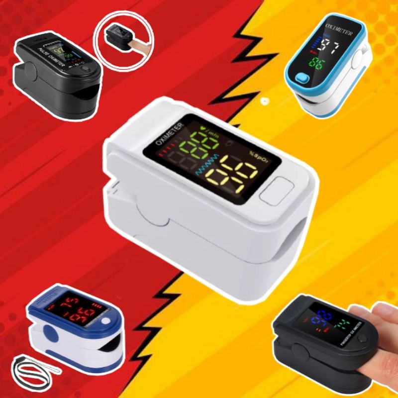 Original pulse oximeter oximetry alat ukur kadar oksigen dalam darah & detak jantung Exp Baru