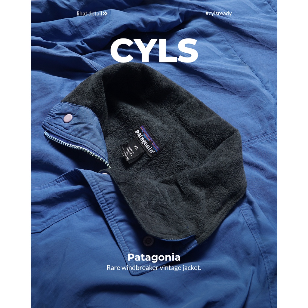 THRIFT JAKET BRANDED - PATAGONIA RARE WINDBREAKER VINTAGE JACKET