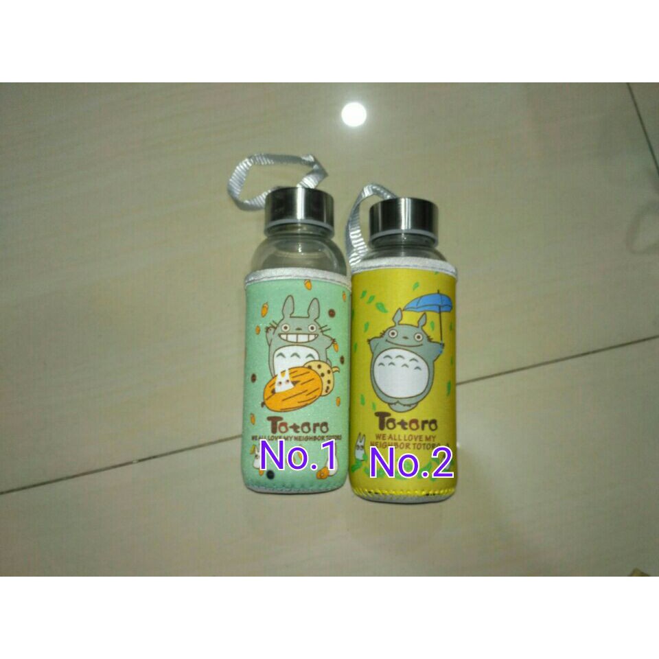 Botol Kaca Motif Karakter 300ml