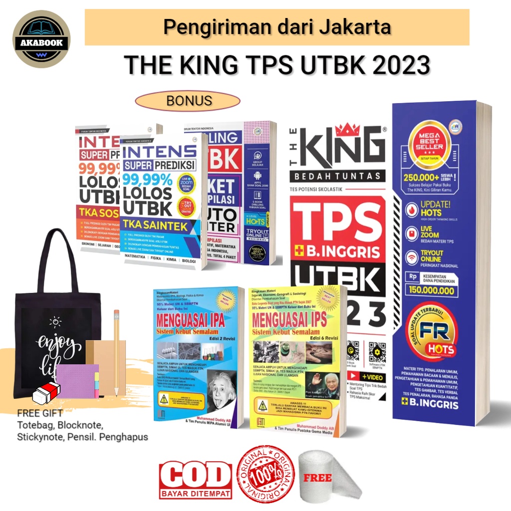 The King TPS UTBK 2023 Bedah Soal & Materi SBMPTN TPS UTBK 2023 + Bahasa Inggris