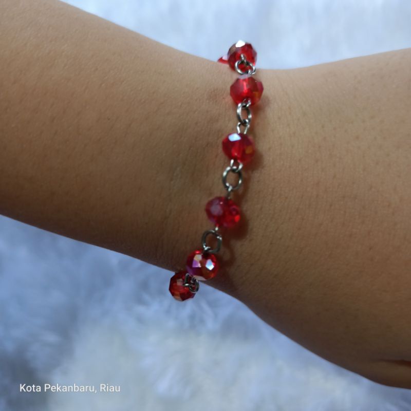 Gelang Kristal Anak &amp; Dewasa// Anti Karat Selamanya ❤️