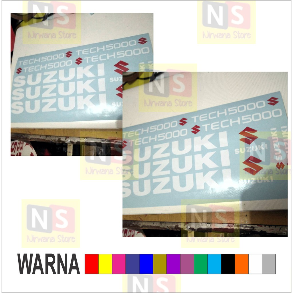 Sticker Stiker suzuki sepeda suzuki tech 5000