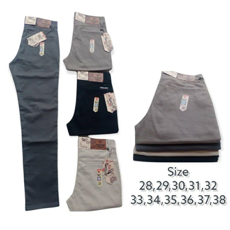 [TERLARIS] CELANA PANJANG PRIA UKURAN 27-38 PREMIUM QUALITY CHINOS SLIMFIT COWO SKINNY POLOS Cowok model standar