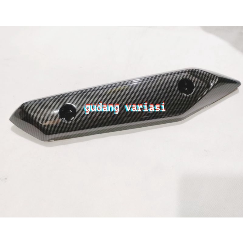 COVER TUTUP KNALPOT CARBON KARBON CELUP BEAT FI BEAT INJEKSI 2014 - 2016