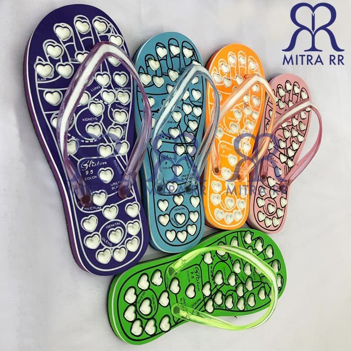 MitraRR Sandal Glisten Paris Ladies Love Sendal Rematik Kesehatan Refleksi Reflexy