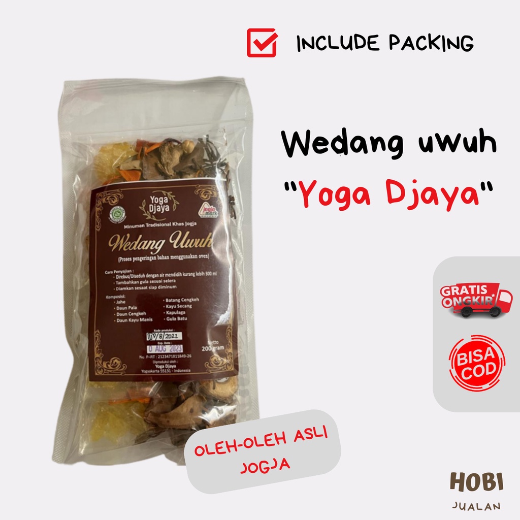 

Wedang uwuh YOGA DJAYA isi 5 pack HALAL MUI (OLEH-OLEH KHAS JOGJA)