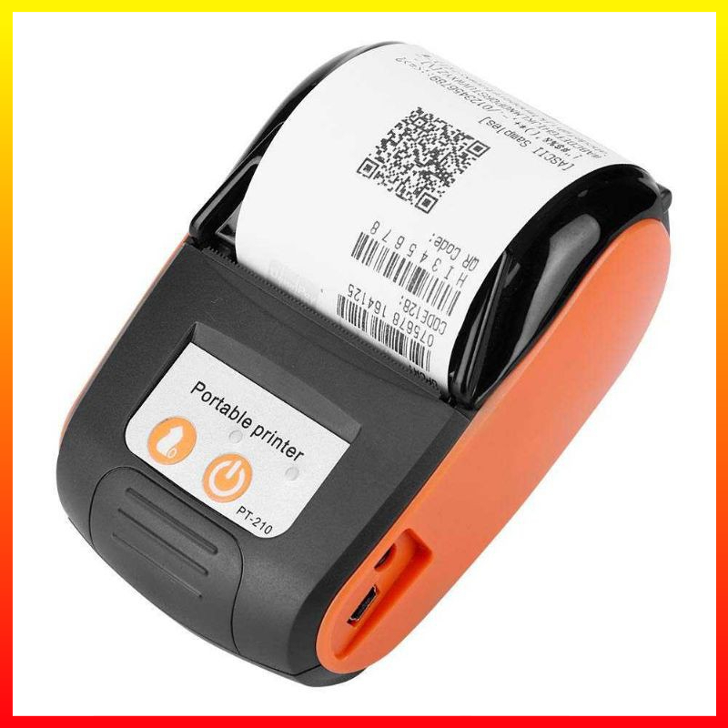 Mini Bluetooth Thermal Printer Label Stiker Printer Max Reflektif Cetak Hitam Kertas 58mm GOOJPRT POS JP-PT210 - 3KPT03OC