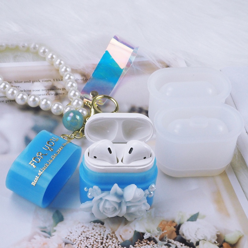 SIY  Earphone Box Silicone Mold Compatible with Airpod Suitable for Women Men