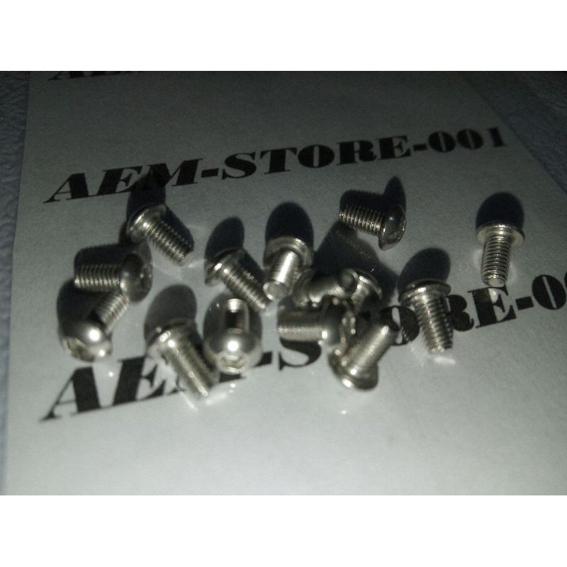 Button L M3 x 6 (0.6cm) stainless 304