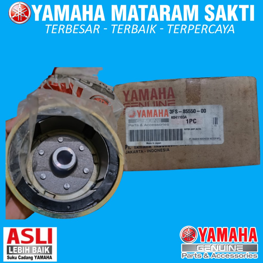 MAGNET / ROTOR ASSY YAMAHA ALFA ENGKEL CHAMP ORIGINAL / 3FS-85550-00