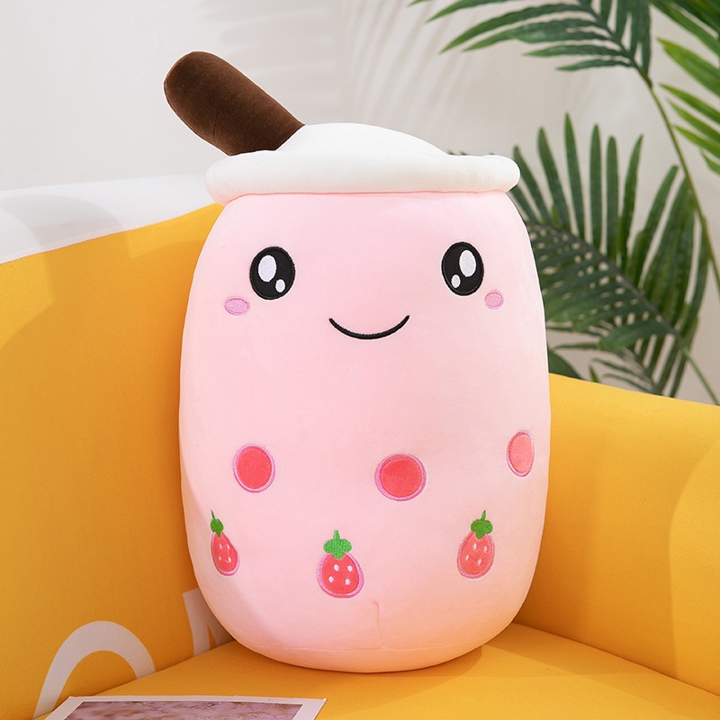 BONEKA BOBA BANTAL BOBA TEH CANGKIR MILK TEA L 35 CM