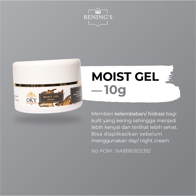 MOIST GEL PINK BENINGS CLINIC SKINCARE DR OKY PRATAMA