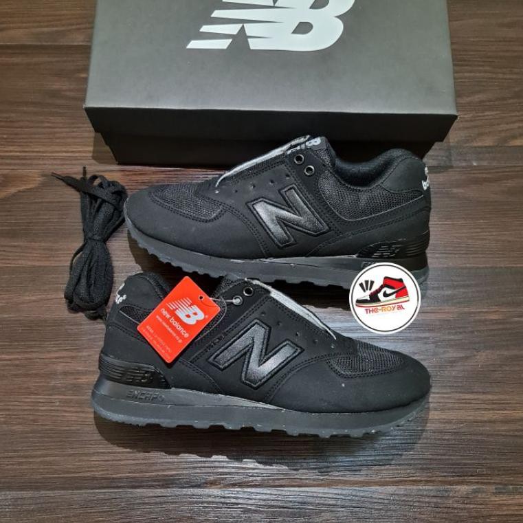 [KODE D896] NEW BALANCE 574 ENCAP FULL BLACK IMPORT TERLARIS