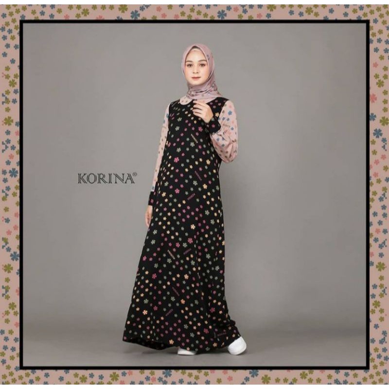 alinka dress gamis casual cantik branded dari rumahbusana_korina