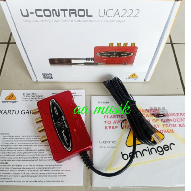 AUDIO INTERFACE BEHRINGER UCA 222