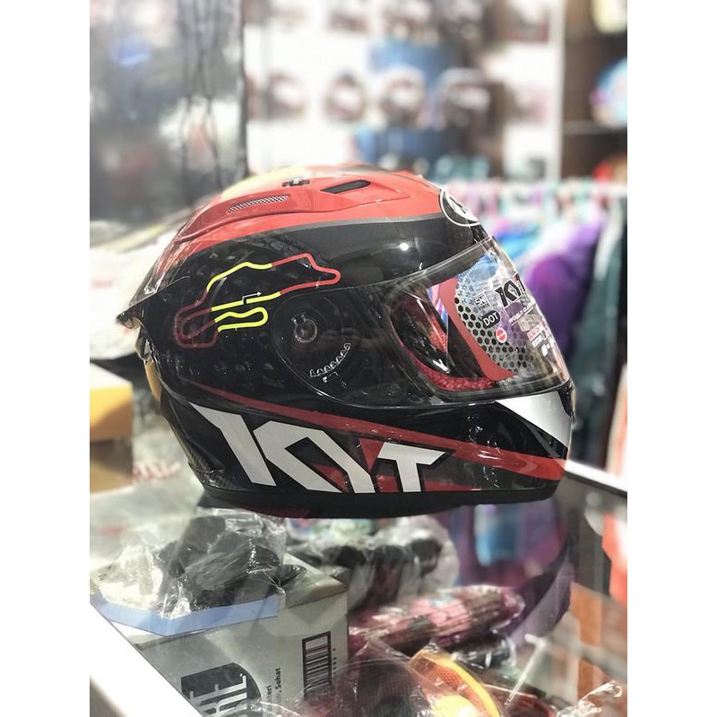 Helm KYT Fullface Rc7 Spain Bk Red