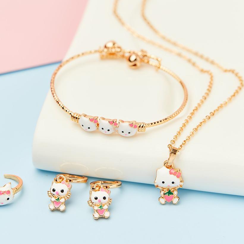 model random tidak bisa request !! Set Perhiasan Anak Titanium Anti Karat Hello Kitty Kalung Anak Kucing Keci