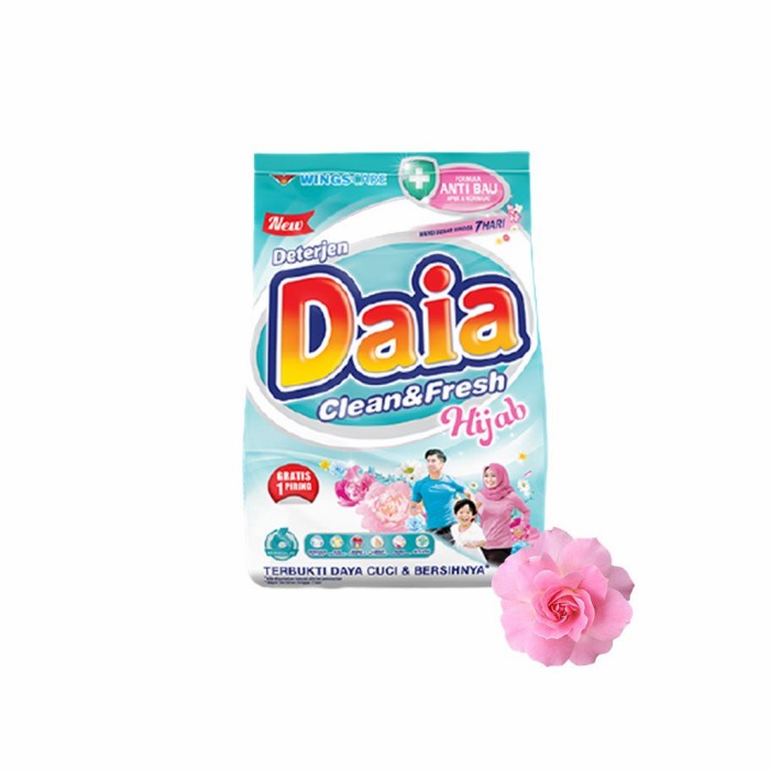 daia hijab 850gr daia violet 850gr gratis piring