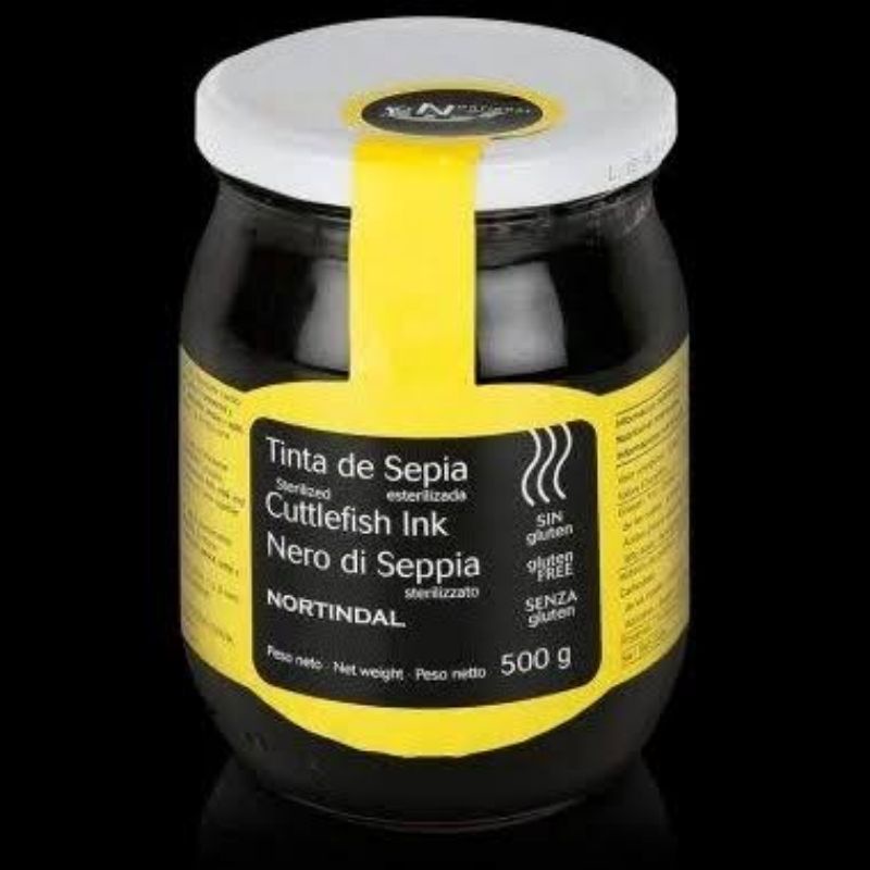 Nortindal Cuttlefish Ink 500 Gram / Squid ink / Tinta Cumi Cumi