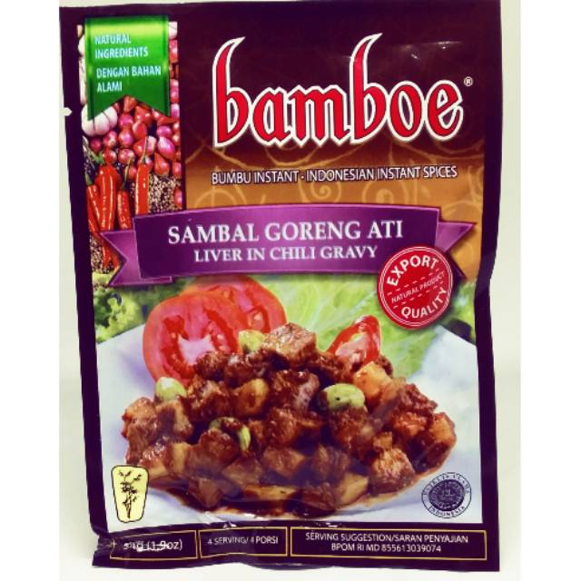 Bumbu Cap Bamboe Bambu Sambal Goreng Ati Exp Maret 2023 Shopee Indonesia