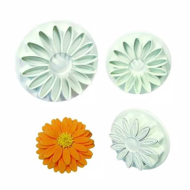 Cetakan fondant clay plunger cutter bunga matahari daisy sunflower