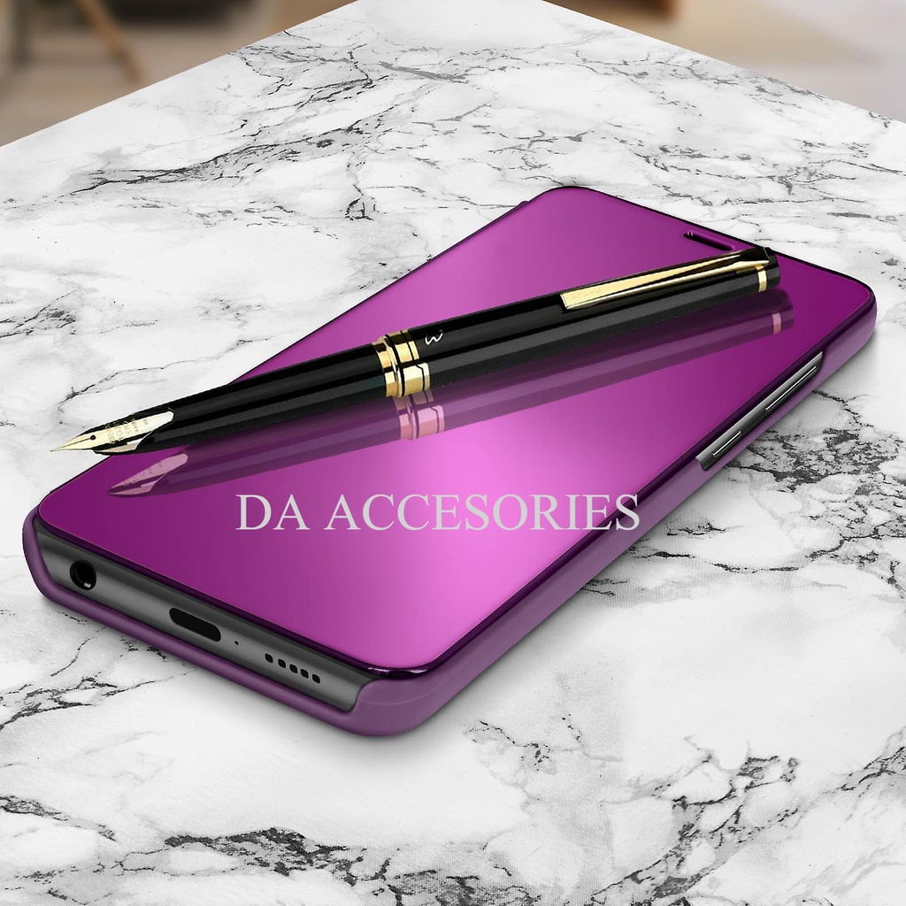 flip mirror standing samsung M01 A51 A71A91 A21 A21S Flip Cover Mirror Standing Case Smart View