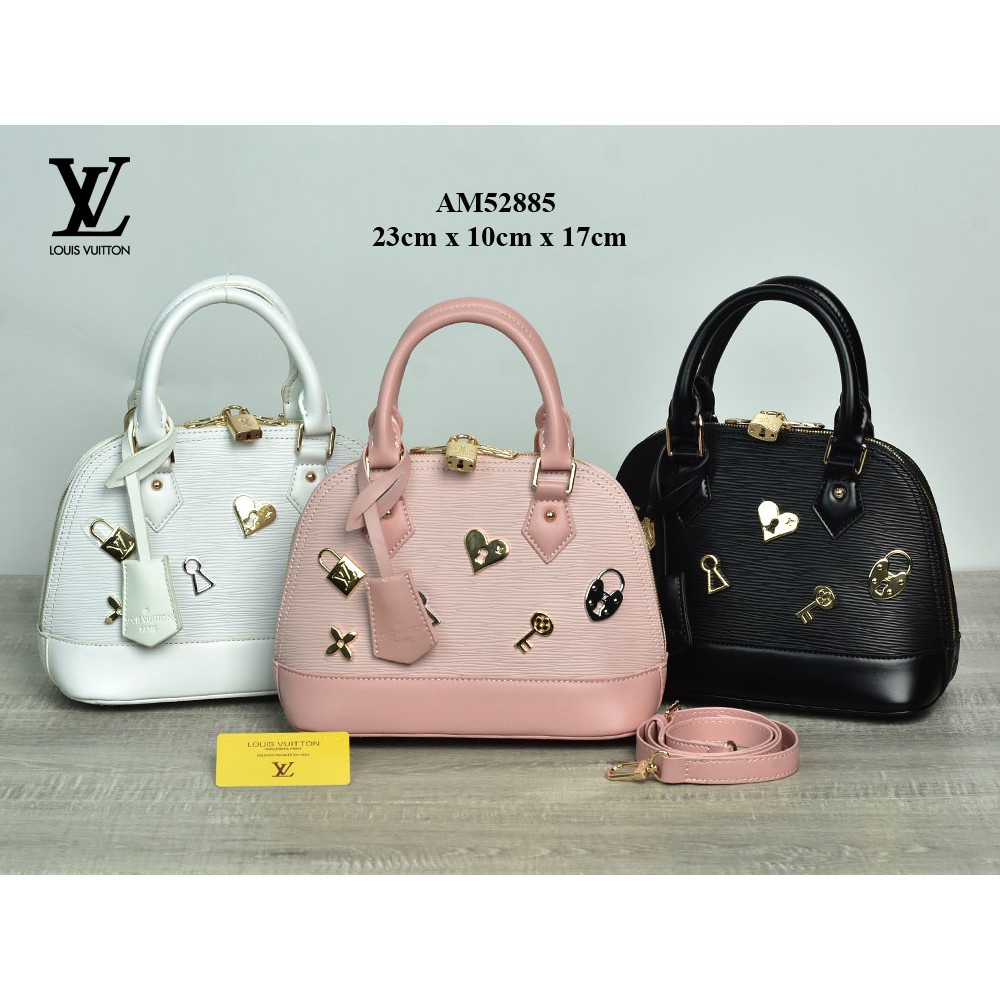 Grosir Tas Murah Tas LV Alma BB Love Lock Epi Leather Semi Premium AM52885