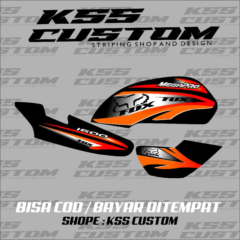 striping megapro hiu variasi - striping mp hiu - stiker mp hiu megapro