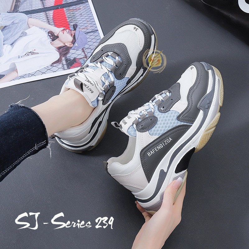 [OOS] Cruella Sepatu Sneakers Tali Wanita Import / Sepatu Olahraga Kualitas Premium - 239