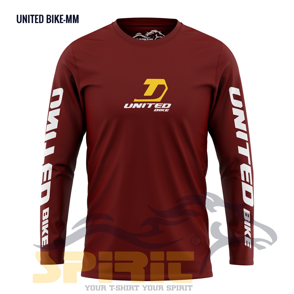 Kaos Sepeda United Lipat Gunung Lengan Panjang Baju Distro