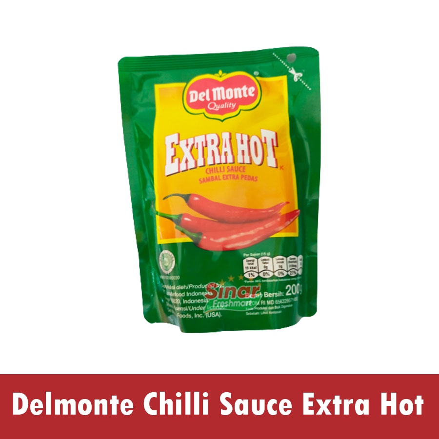 

[SINAR.FRESHMART] DELMONTE CHILLI EXTRA HOT / SAUS SAMBAL PEDAS CABAI [200g]