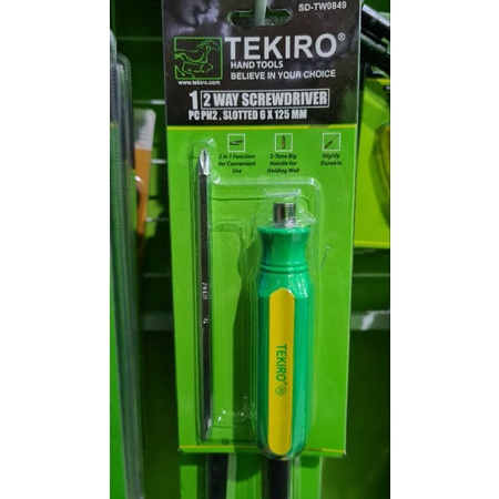 Obeng Tekiro 2 way screwdriver arah bolak balik