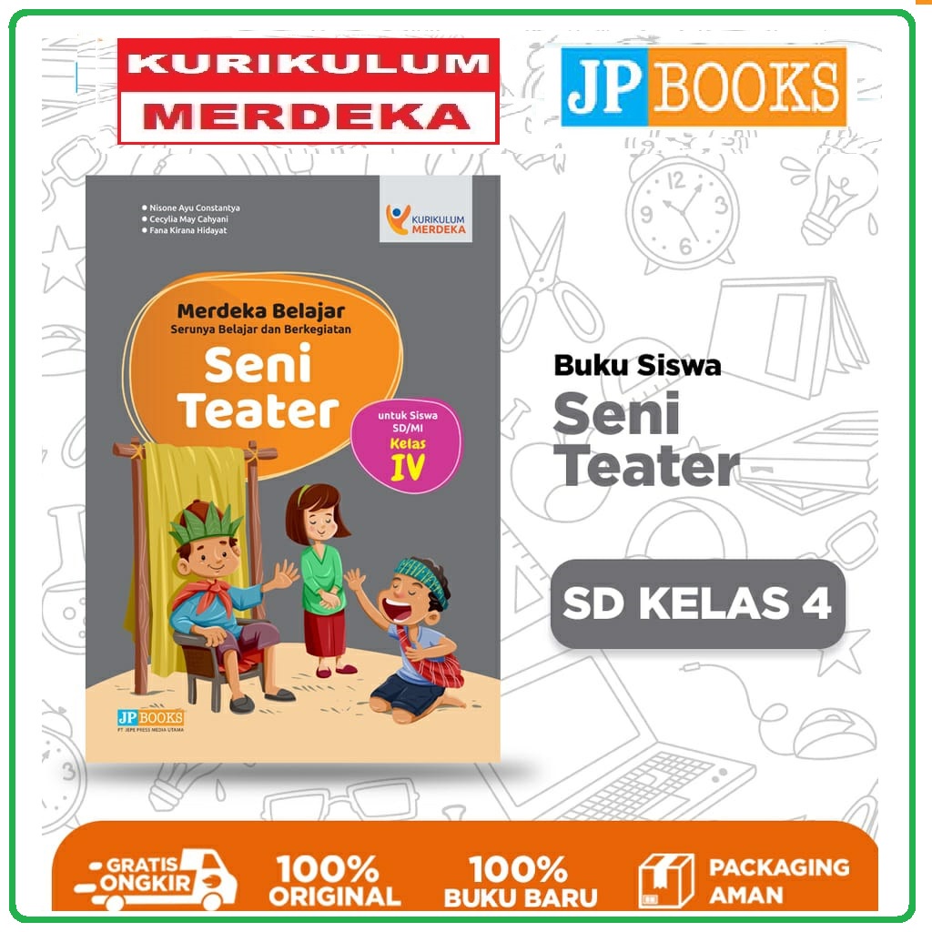 diskon Buku Sekolah Seni Teater SD/MI Kelas 4 Kur. merdeka JP Books