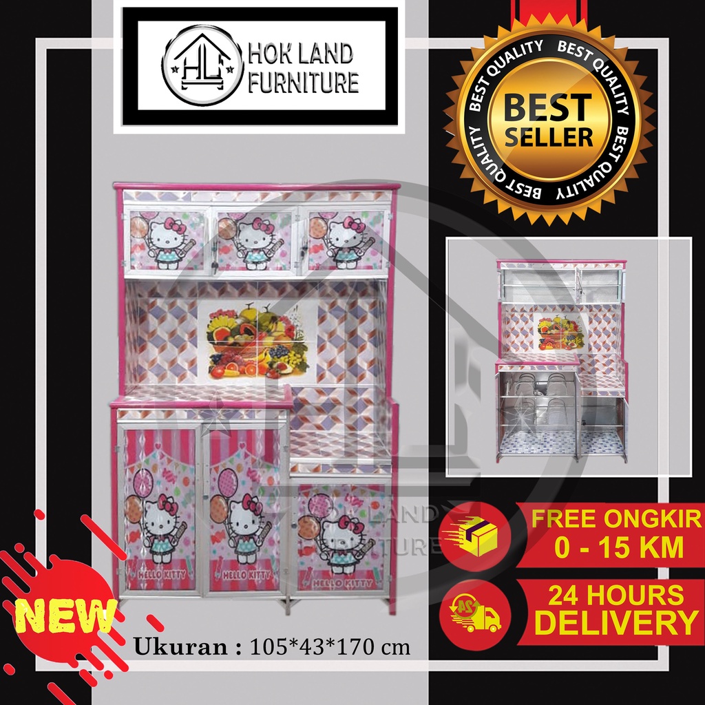 Rak Piring Pintu 3 Karakter / Rak Piring Jumbo Karakter / Rak Piring 3 Pintu Magicom Karakter / RS30