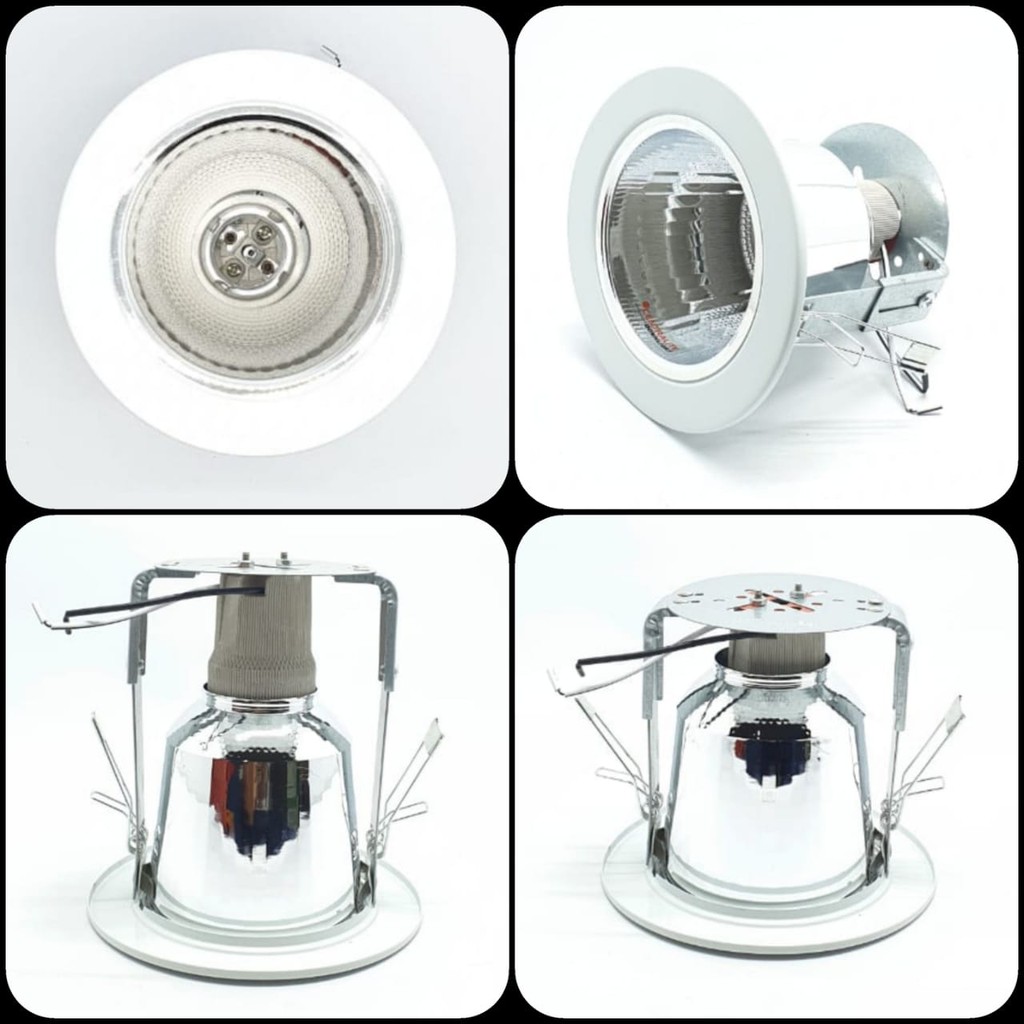 CTL DL 3,5&quot; Inch PUTIH  Down Light  3,5&quot; 2 Kaki (Bisa Stel) Fiting Rumah Lampu Led Kualitas Bagus