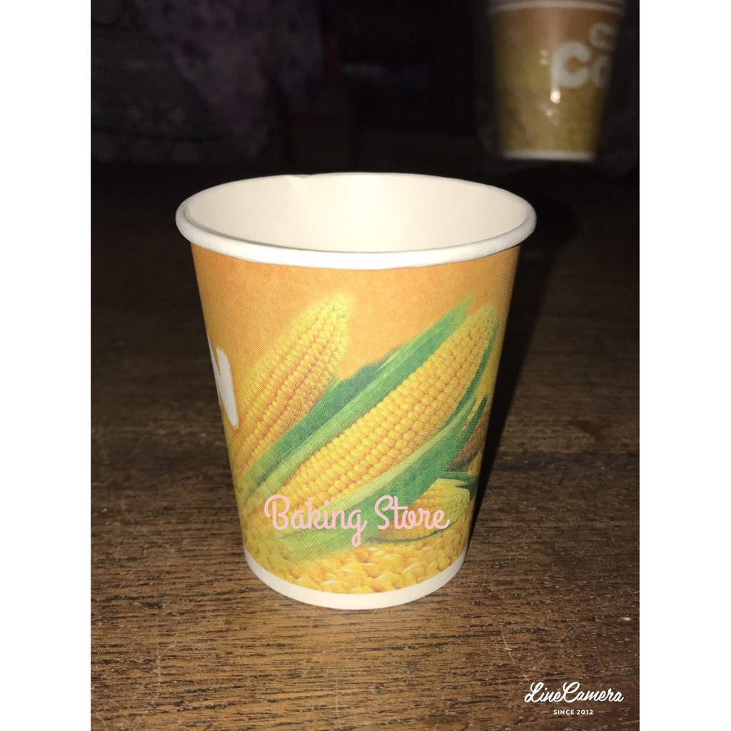 Paper Cup - Gelas Gelas Kertas 6Oz Motif Jagung is 50pc per roll