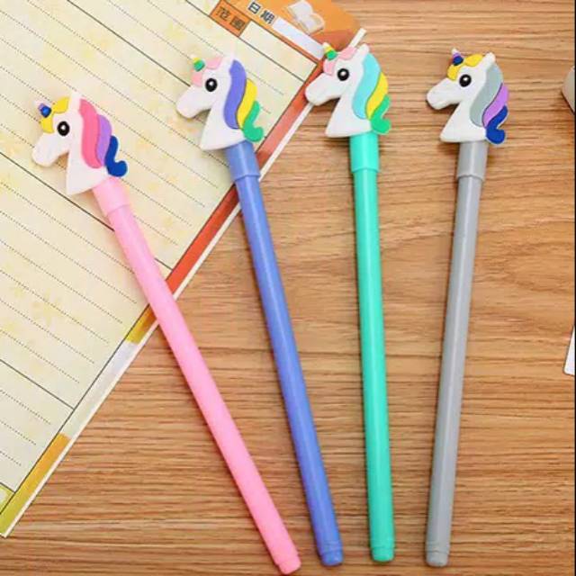 

Pulpen karakter kuda poni pelangi/alat tulis model kuda poni