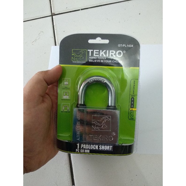 TEKIRO Gembok 60 mm leher pendek JAPAN STANDART