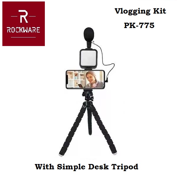 ROCKWARE PK-775 - Paket Vlogging Set Video Recording Livestreaming Kit