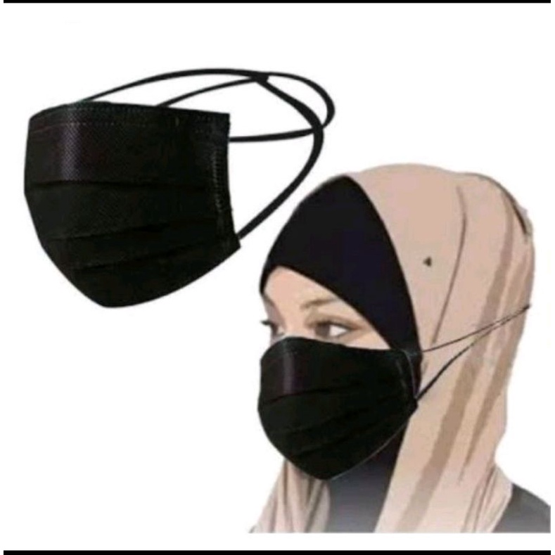 MASKER HIJAB 3 PLY MASKER EARLOOP 50PCS