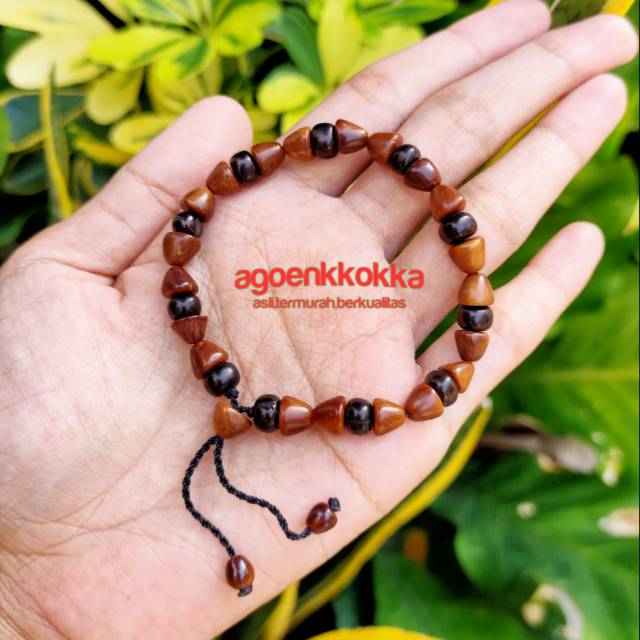 Gelang  tangkup halat donat kombinasi motif coklat kokka kaokah