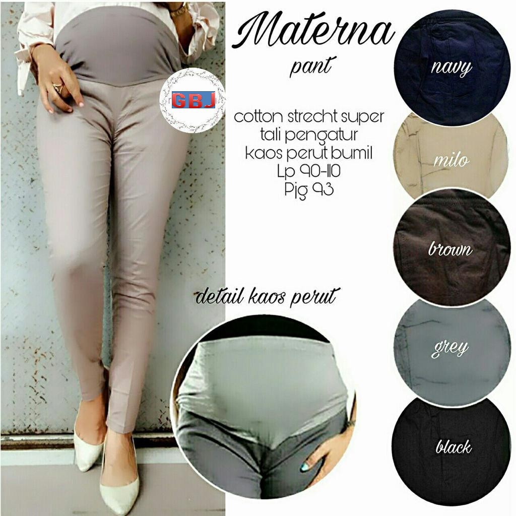 MATERNA PANT / CELANA HAMIL KATUN MELAR MIX KAOS GBM