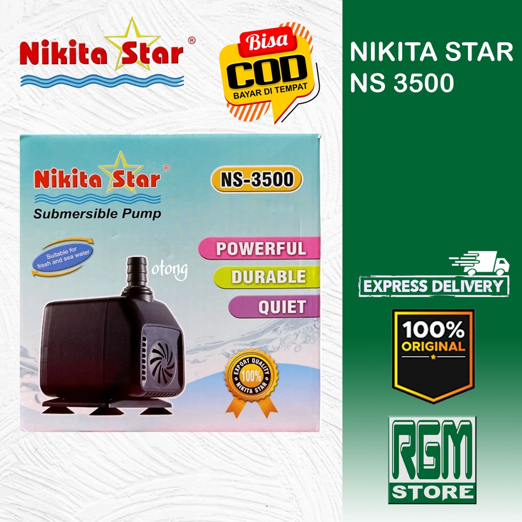 NIKITA STAR NS 3500 NS3500 MESIN POMPA KOLAM AQUARIUM HYDROPONIK